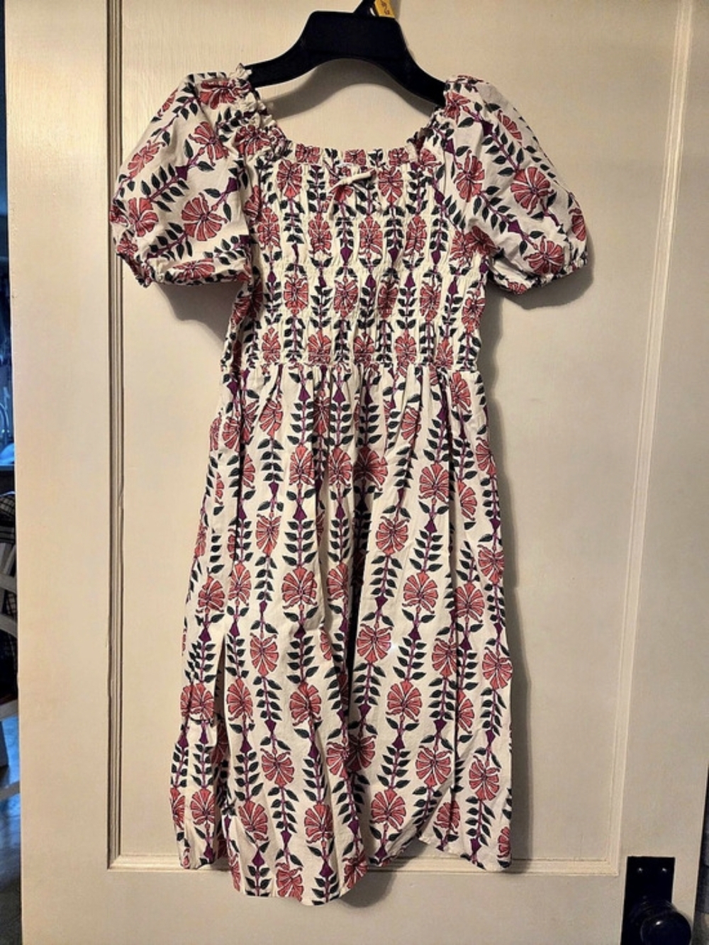 Crewcuts Floral Maxi Dress in White & Pink Size 10